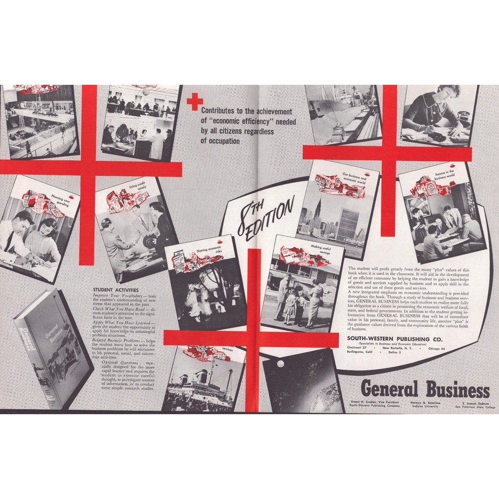 Vintage 1960s South-Western Publishing General Business 8th Ed Ad Brochure - Picture 3 of 3